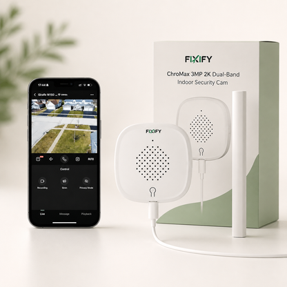 FIXIFY ChroMax 3MP 2K Dual-Band Indoor Security Cam