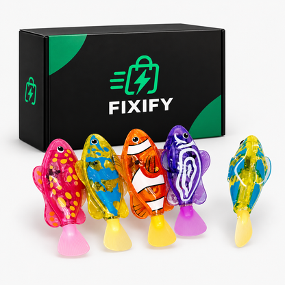 FIXIFY Magic Swimming Fish with Lights — fond #F6F6F6