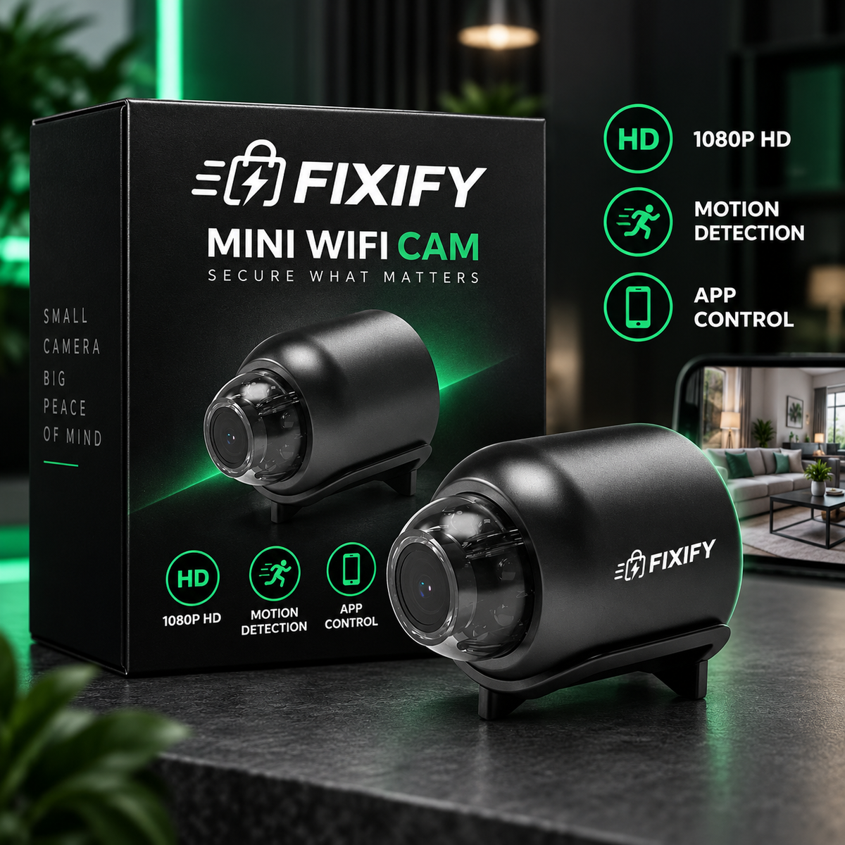 FIXIFY Mini WiFi Cam premium product image