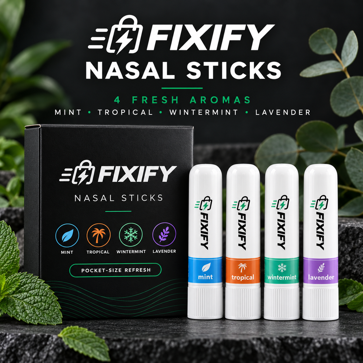 FIXIFY Nasal Sticks four aromas premium product image