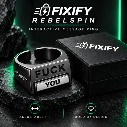 FIXIFY RebelSpin Interactive Message Ring premium product image