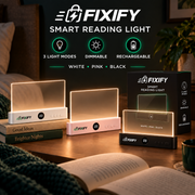 FIXIFY Smart Reading Light three color variants premium product image